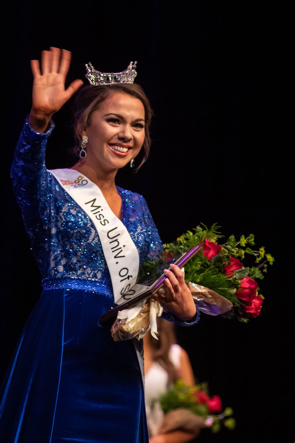 Vivian O’Neal will represent USM at the Miss Mississippi Pageant in Vicksburg in 2020 after being crowned Miss University of Southern Mississippi (Photo by Kelly Dunn)