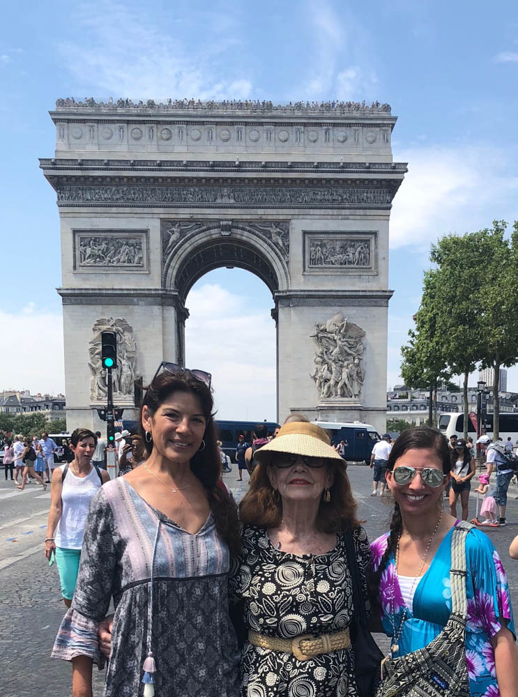 Jane Jones with friends in Paris