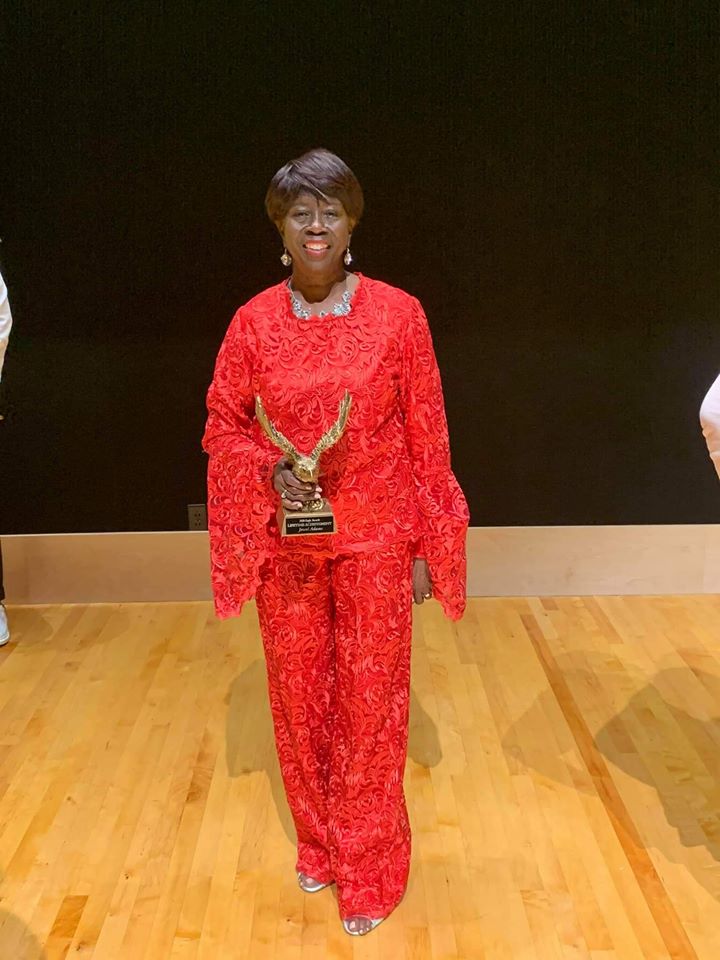 Jewel Adams, recipient of the 2020 Lifetime Achievement Eagle Award