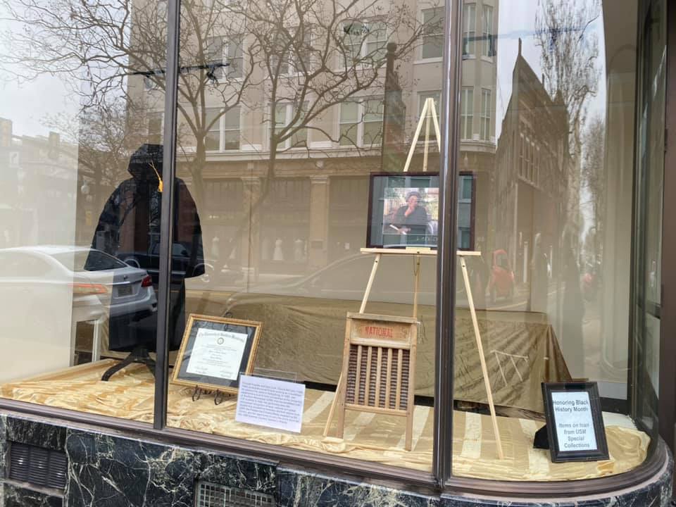 Items on display downtown