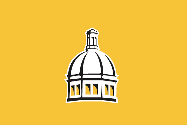 dome logo with gold background