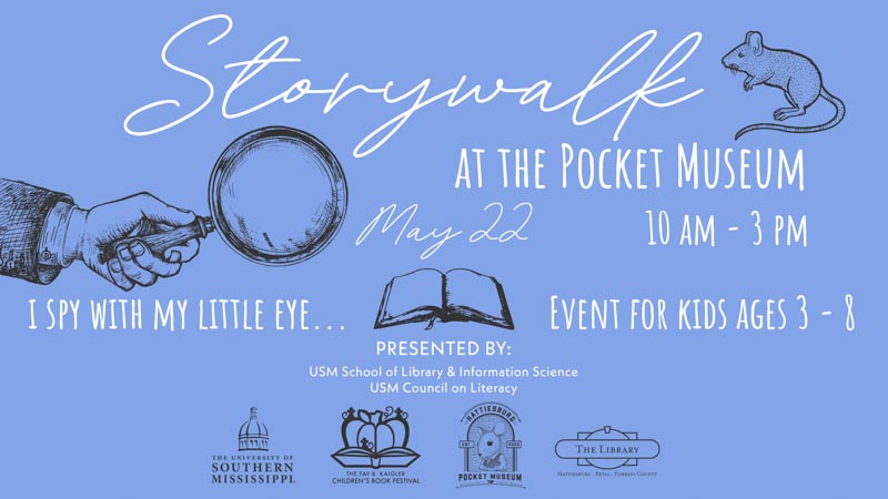 Storywalk at the Pocket Museum - May 22nd - 10 AM - 3 PM