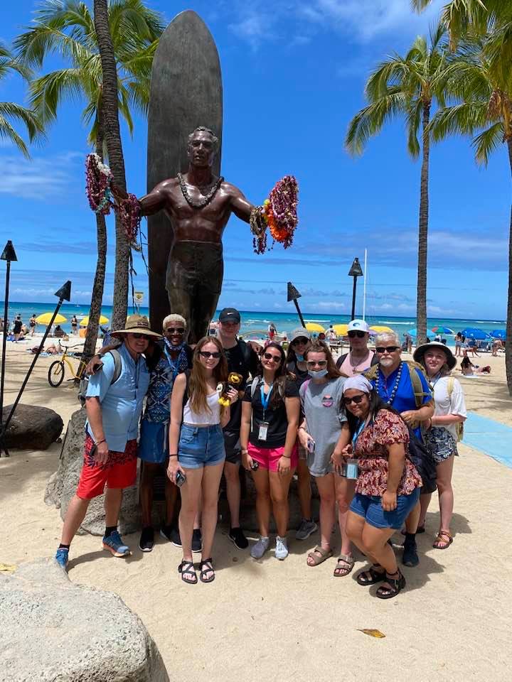 Study abroad students in Hawaii