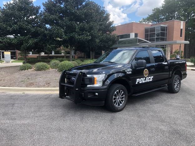 A police department truck
