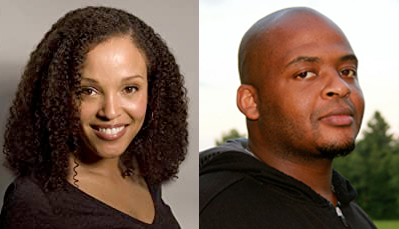 Jesmyn Ward (left) and Kiese Laymon 