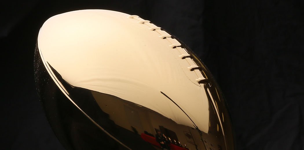 MHSAA football championship trophy photo by Keith Warren (From the MHSAA website)