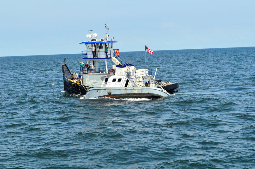 Sinking the Hermes in the Gulf of Mexico