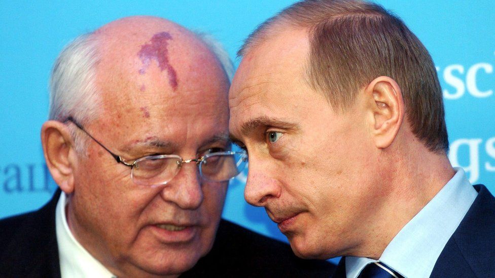 Gorbachev and Putin