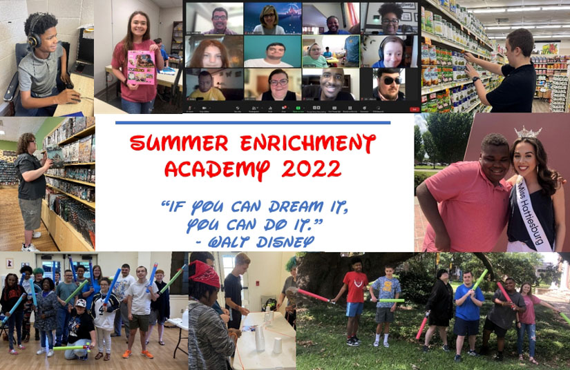A collage of photos from the Summer Enrichment Academy