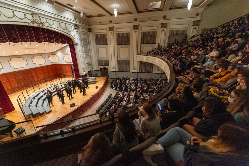 Photo of the theater during a performance