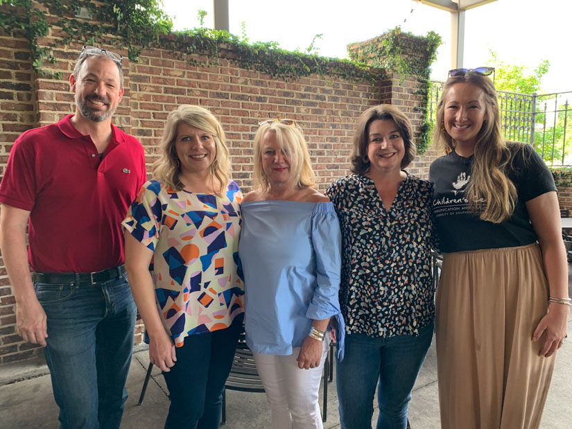 Pictured from left to right: Mike Dixon, Amanda McLeod, Terri Daniels, Jennifer Ingram Johnson, Sarah Myers.