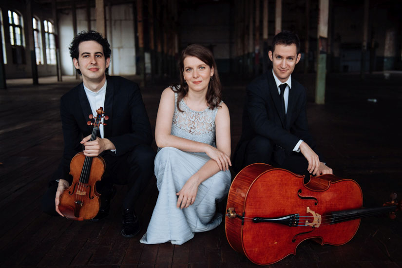 The Trio features Itamar Zorman, violin, Liza Stepanova, piano and Michael Katz, cello