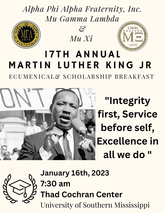 MLK Prayer Breakfast poster