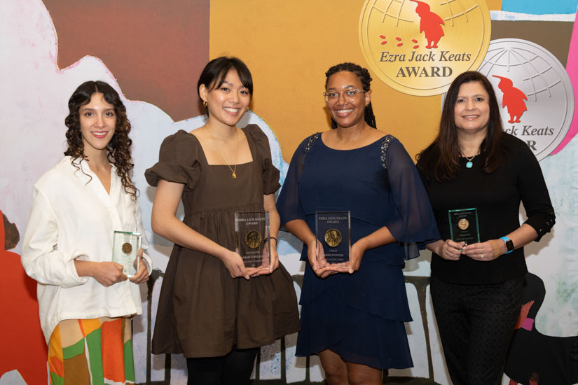 2024 Keats Award recipients include, from left: Beatriz Gutierrez Hernandez; Sarah Gonzales; Anne Wynter; and Kim Rogers (USM photo by Kelly Dunn).