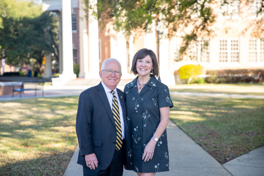Missy Warren McGee and President Dr. Joe Paul Endowment