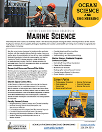 marine science masters doctoral