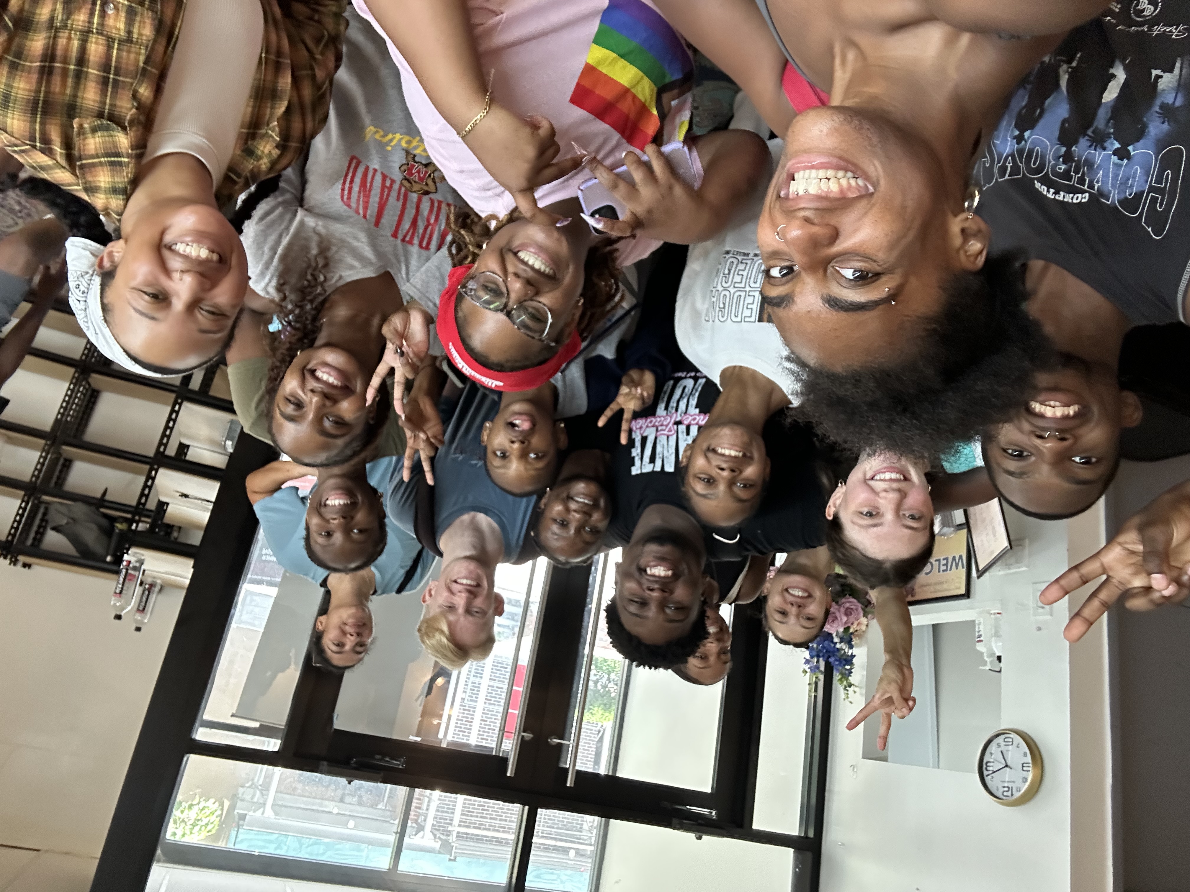 group of dancers posing for a photo