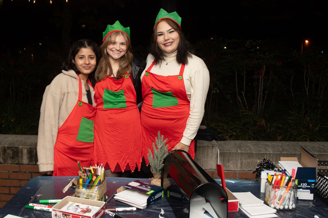 Students work a station during Lighting the Way / Photo by Kelly Dunn