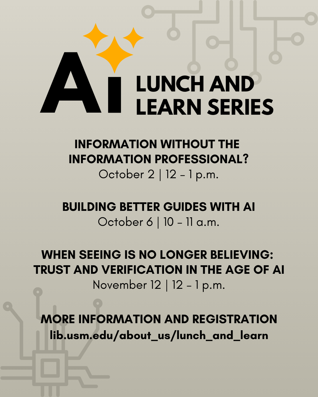 Lunch and Learn Series ad