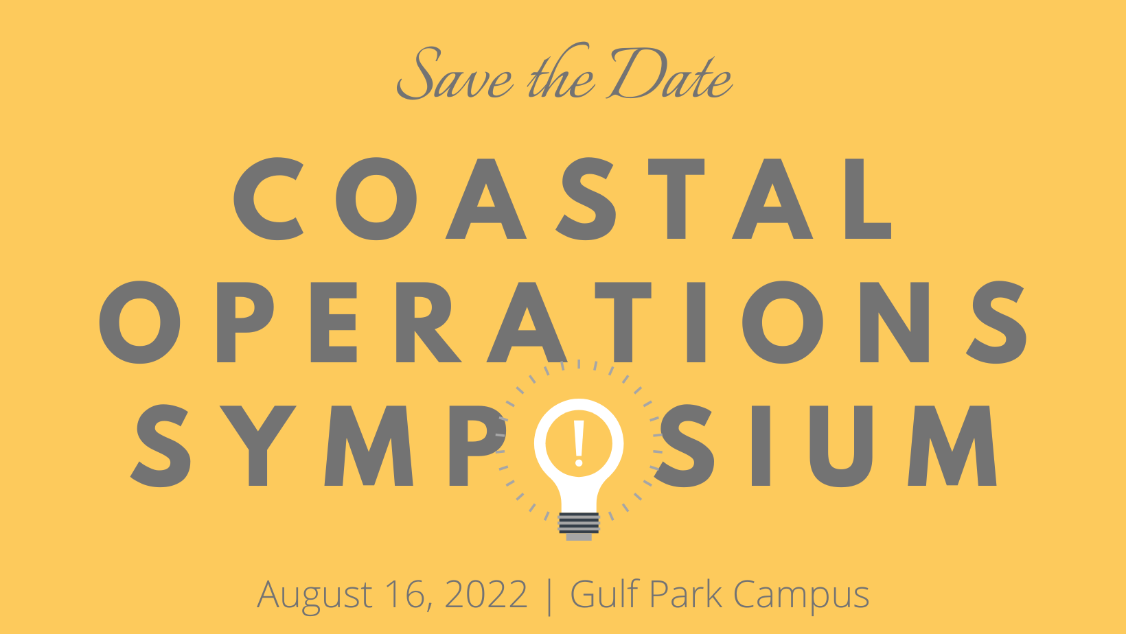 Coastal Operations Symposium