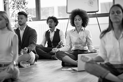 People practicing mindfulness