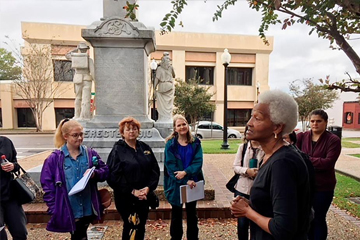 Lillie Easton talks to USM students about the history of the civil rights movement