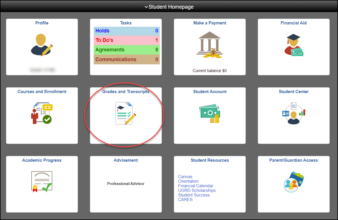 Student Homepage