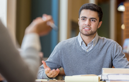 man talking