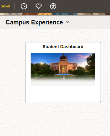 student dashboard screenshot of student dashboard