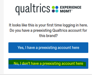 No, I don't have a preexisting account here