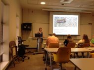 Sarah Bullard presents her research