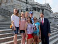 Rep. Harper with students from Gautier