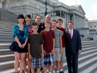Rep. Harper with students from Starkville