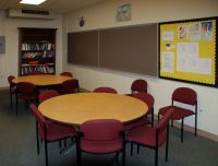 photograph of one of the tutorial center classrooms