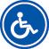 A handicap sign.