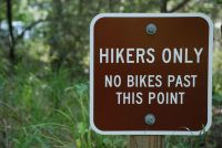 Hikers Only Sign