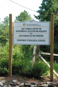 Lake Thoreau front sign