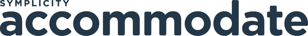 Accommodate Logo In Dark Blue Font
