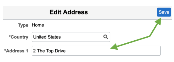 Screenshotrd of the save button