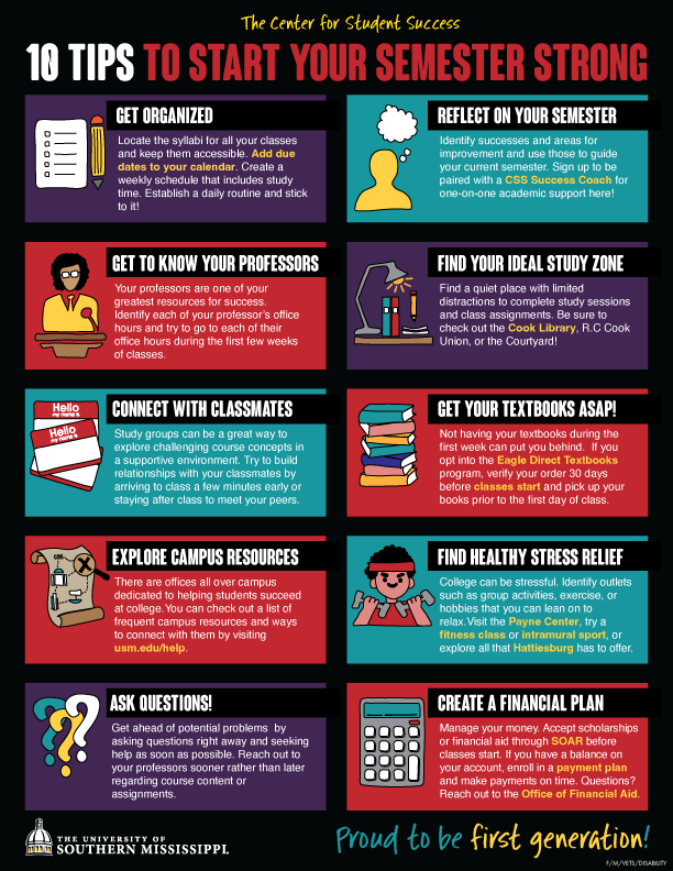 Ten Tips to Start Your Semester Strong