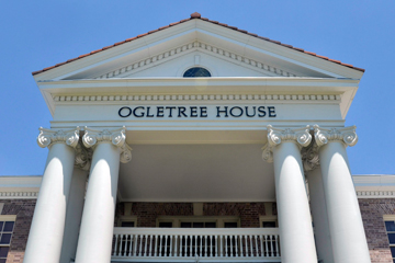 Ogletree House front columns with roof