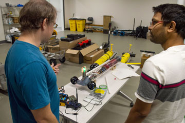 Marine Research Center student