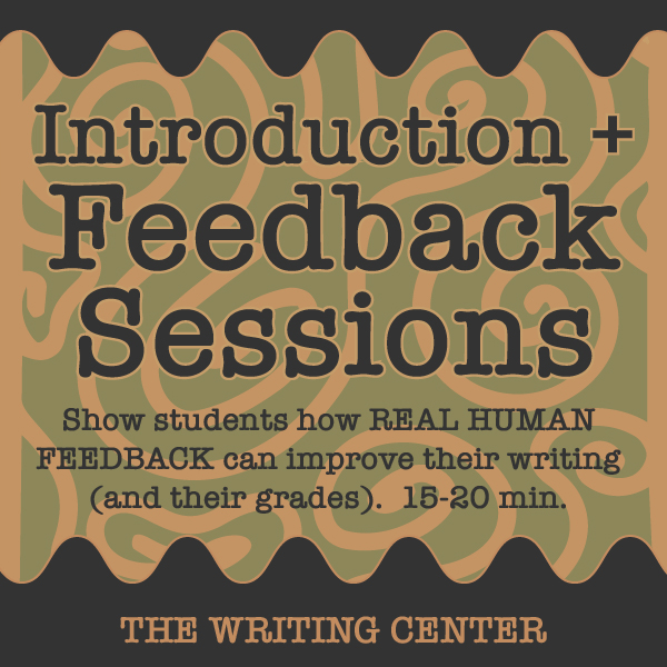 Feedback session decorative graphc