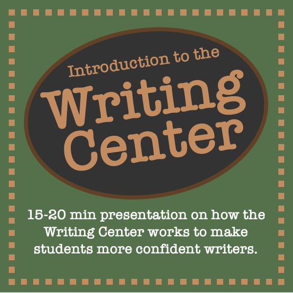 Introduction to the Writing Center decorative graphc